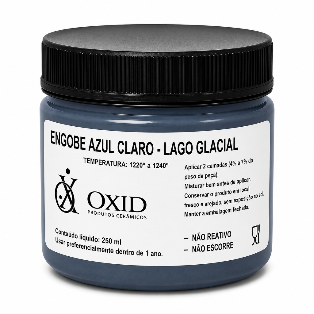 Engobe Oxid Azul Claro Lago Glacial - 250ml